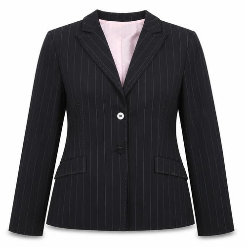 Marks and Spencer Womens Black Striped  Jacket Suit Jacket Size 12