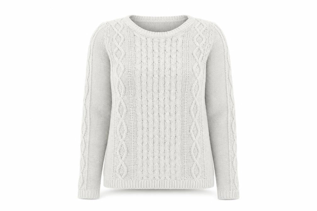 Front view of H&M women’s grey jumper, size S