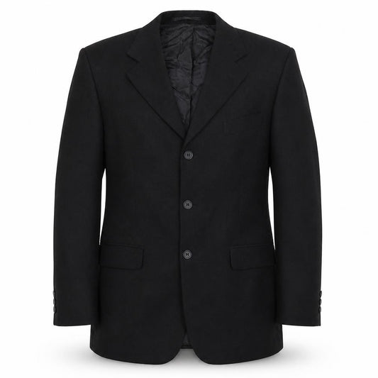 Front view of Johnathan Adams men’s grey jacket suit jacket, size 40