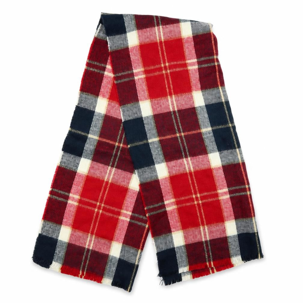 Preworn Womens Red Check   Shawl/Wrap