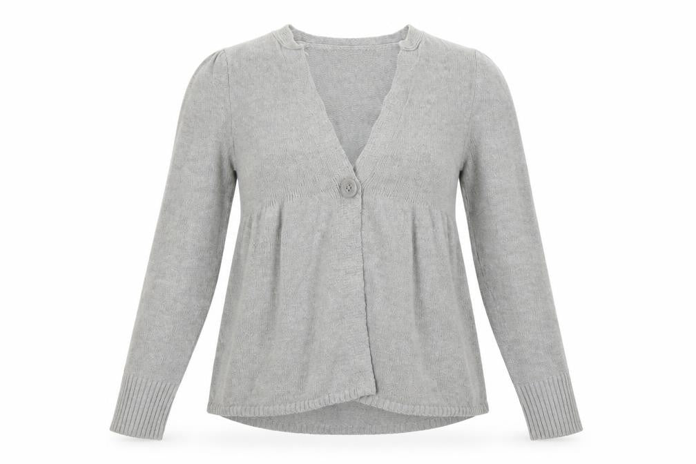 To the Max Womens Grey   Cardigan Jumper Size M