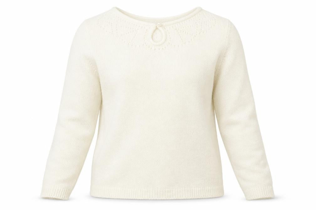 Bonmarché Womens Ivory  Knit Pullover Jumper Size S