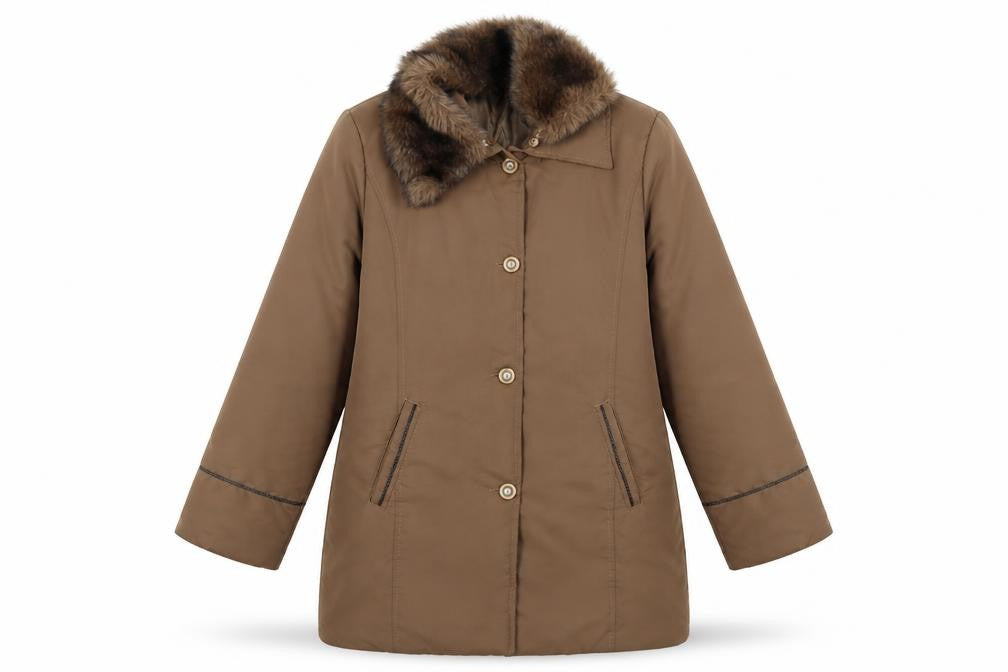 Neuville Womens Brown   Overcoat Coat Size 10