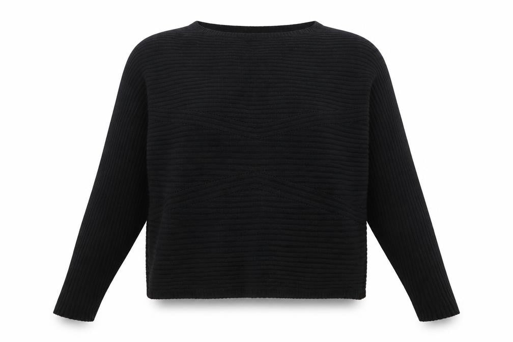 KappAhl Womens Black  Knit Pullover Jumper Size M