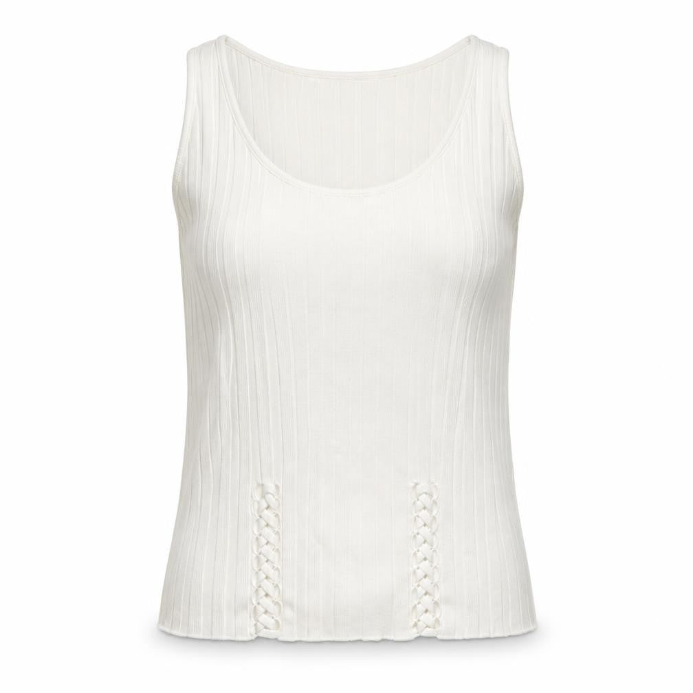 Kaleidoscope Womens White   Vest Jumper Size 10