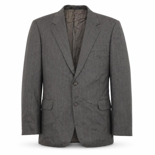 St Michael Mens Grey Striped  Jacket Suit Jacket Size 44