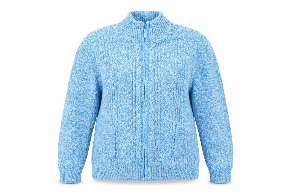 Isle Womens Blue  Knit Jacket  Size XL