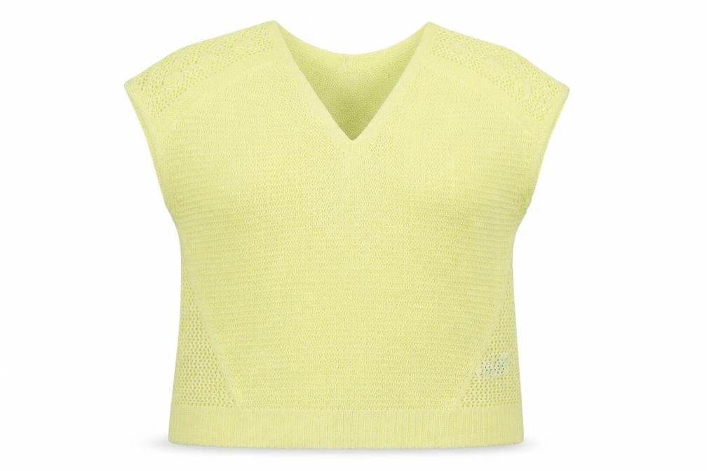 Per Una Womens Yellow  Knit Pullover Jumper Size 14