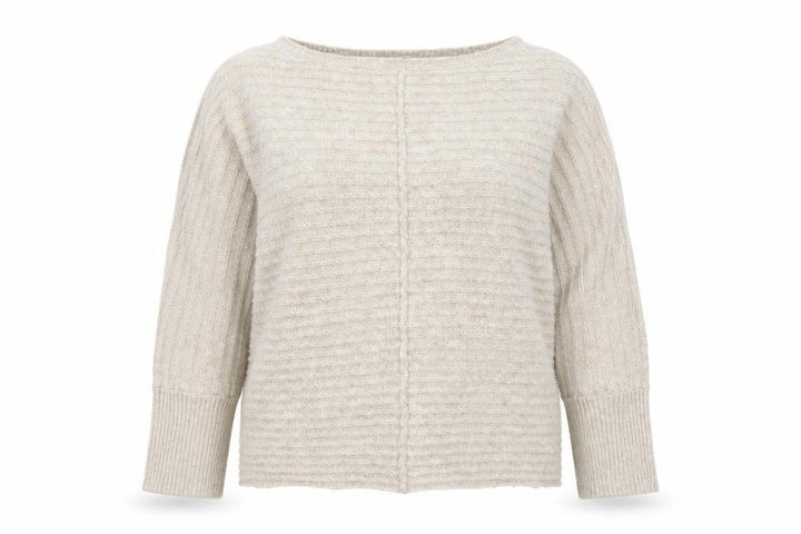 New Look Womens Beige Striped Knit Pullover Jumper Size L