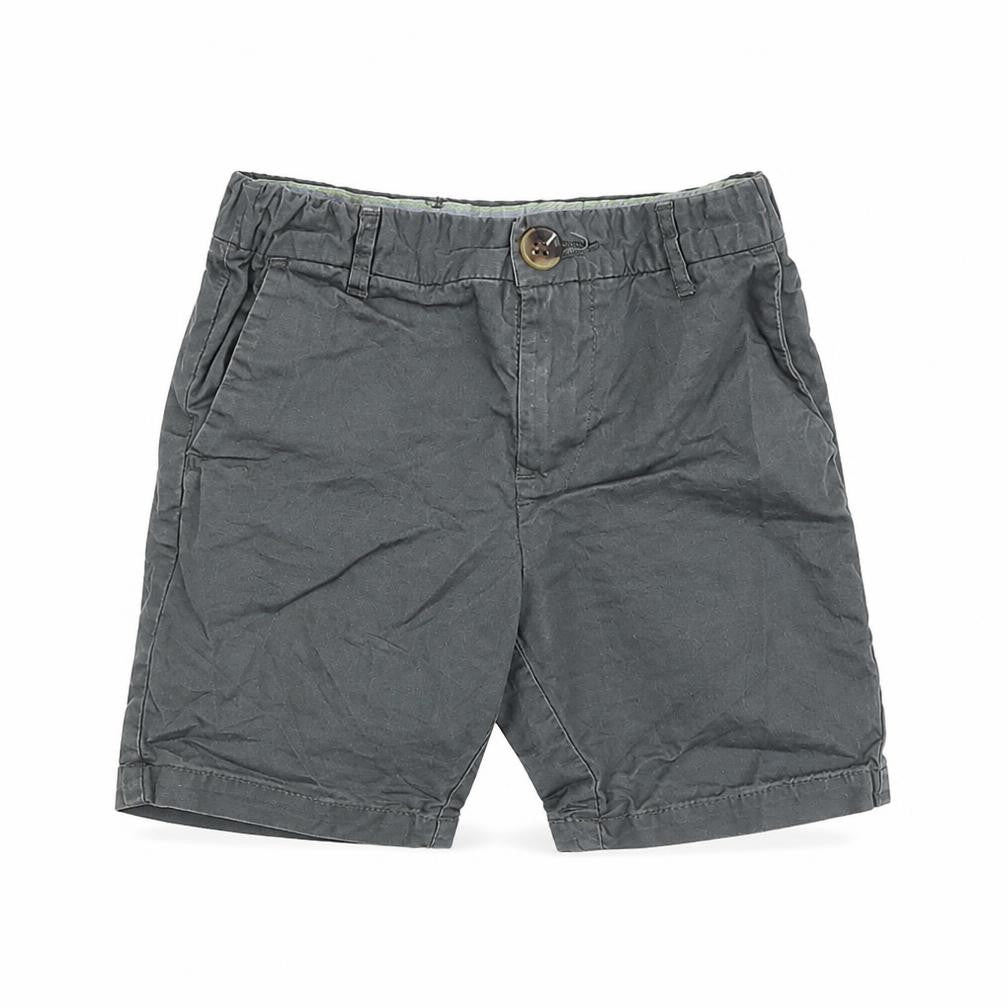 Front view of H&M boys’ black chino shorts, size 2-3, years