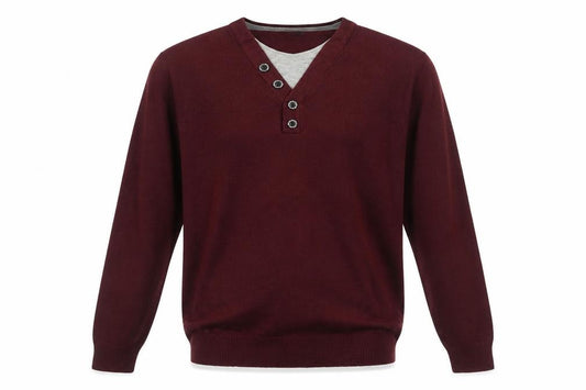 Front view of George men’s purple jumper, size S