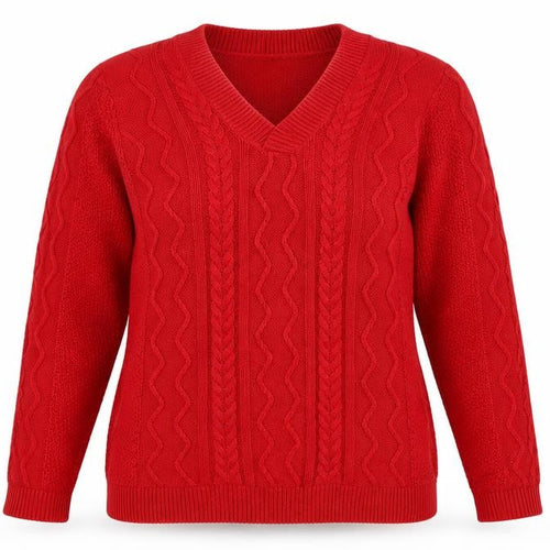 Isle Womens Red   Pullover Jumper Size M