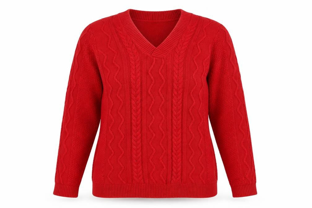 Isle Womens Red   Pullover Jumper Size M