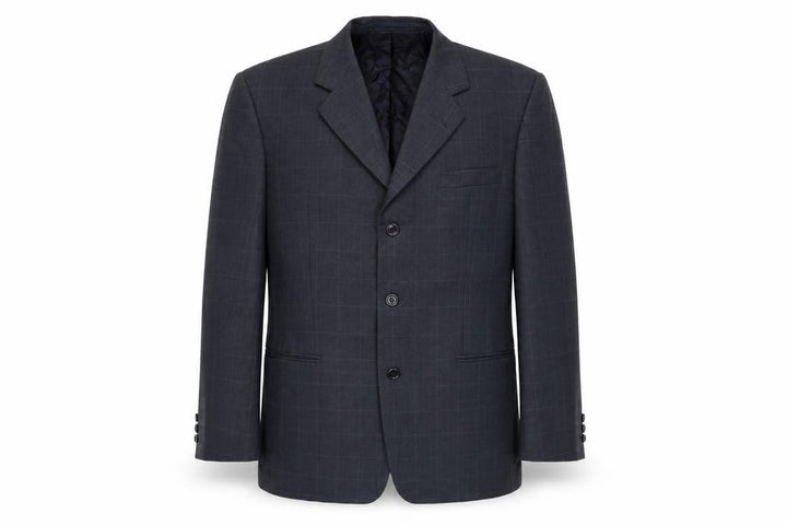 moorecroft Mens Grey Check Jacket Suit Jacket Size 42