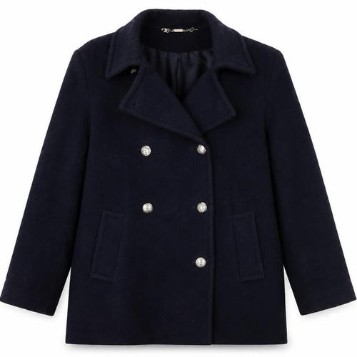 St Bernard Womens Blue   Overcoat Coat Size 10