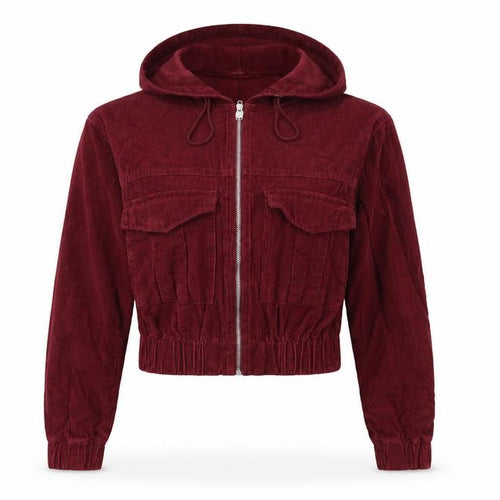 Boohoo Womens Purple  Corduroy Jacket  Size 10