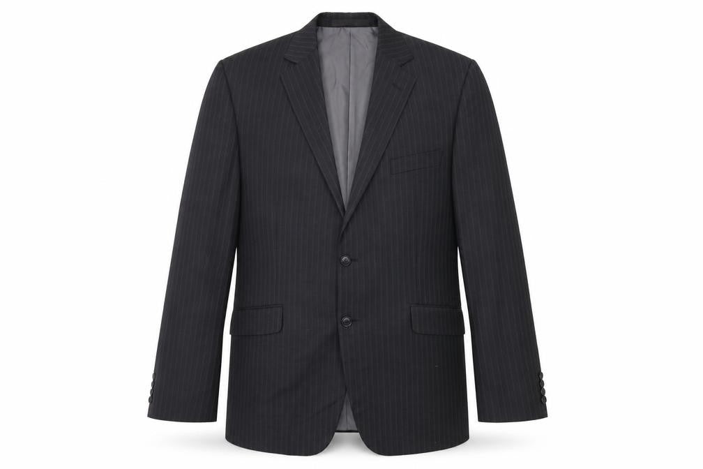 Marks and Spencer Mens Grey Striped  Jacket Suit Jacket Size 42