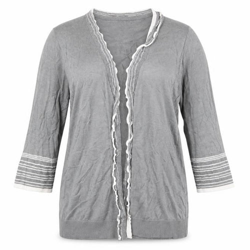 Per Una Womens Grey   Cardigan Jumper Size 18