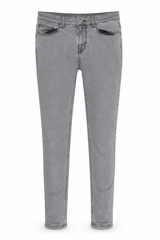 New Look Womens Grey Straight Jeans Size 34 in L26 in