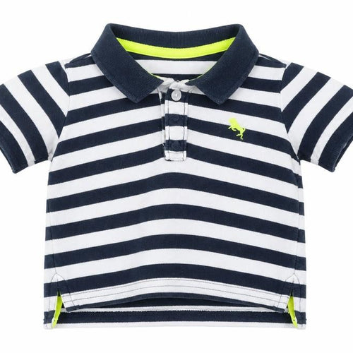 H&M   Blue Striped  Pullover Polo Size 3-6 Months