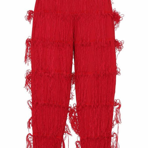 Missguided Womens Red   Trousers  Size 10 L20.5 in