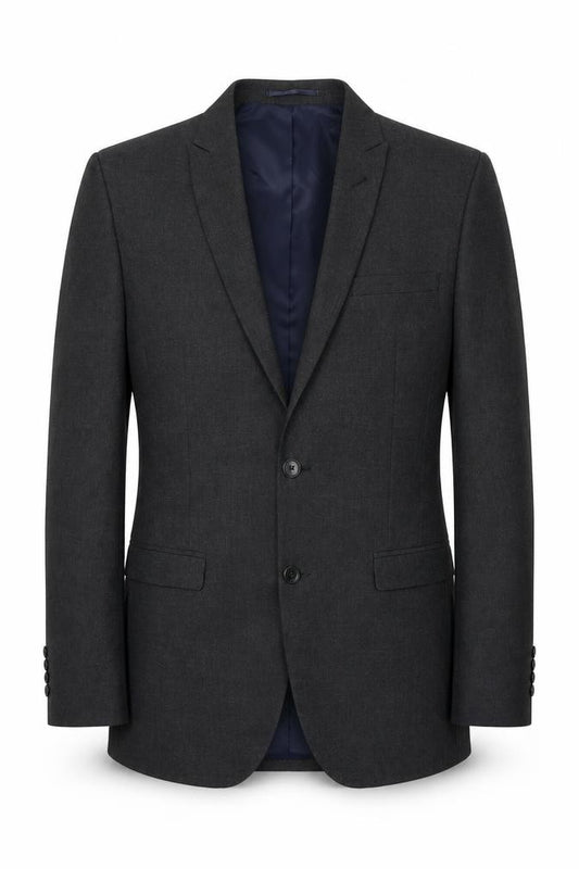 Front view of Next men’s grey jacket suit jacket, size M