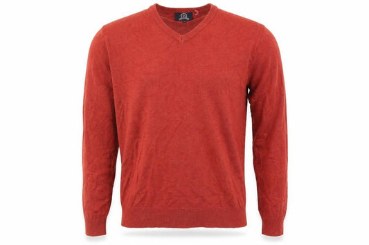 Front view of Hutson Harbour men’s brown jumper, size L