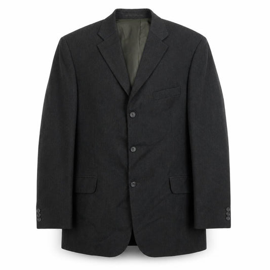 Front view of Preworn men’s grey jacket suit jacket, size 44
