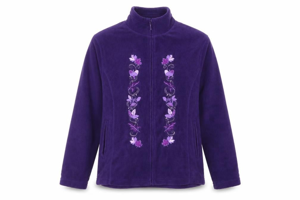 pure and natural Womens Purple   Full Zip Jumper Size M