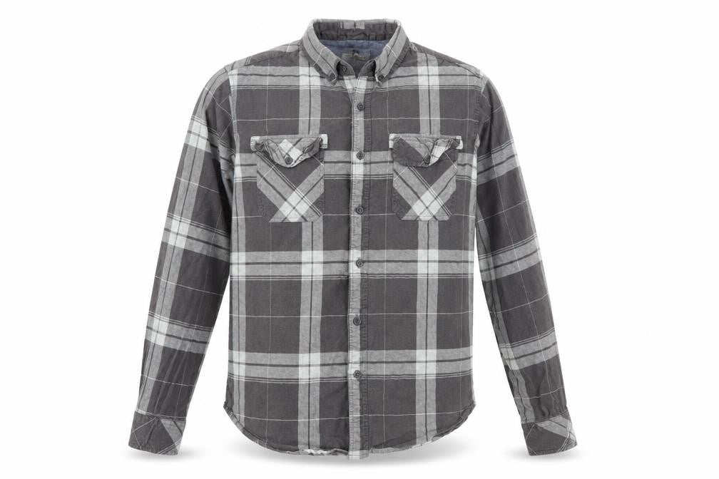 Crosshatch Mens Green Plaid   Button-Up Size M