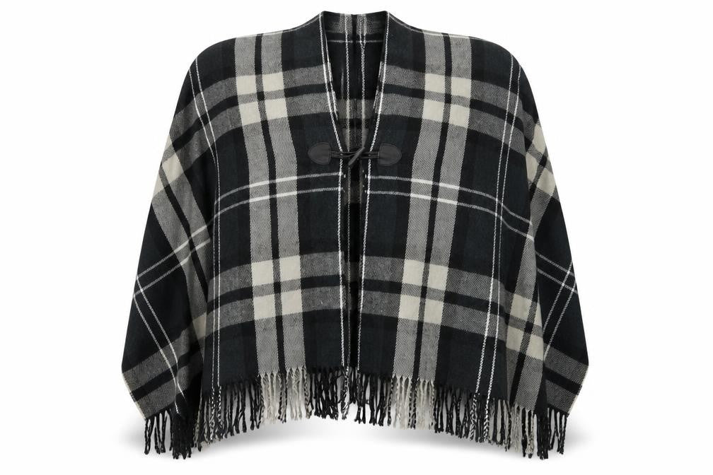 Front view of Next women’s green plaid knit jacket one size