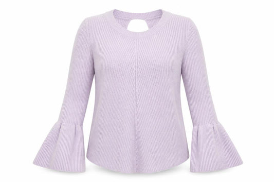 Front view of F&F women’s purple jumper, size UK 10
