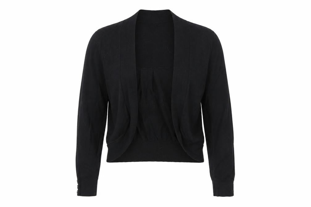 Wallis Womens Black  Knit Cardigan Jumper Size M