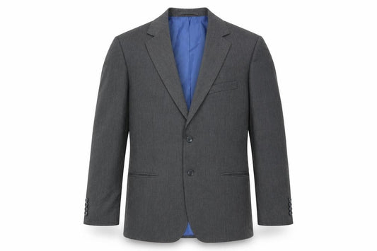 Front view of Marks & Spencer men’s grey jacket suit jacket, size 42
