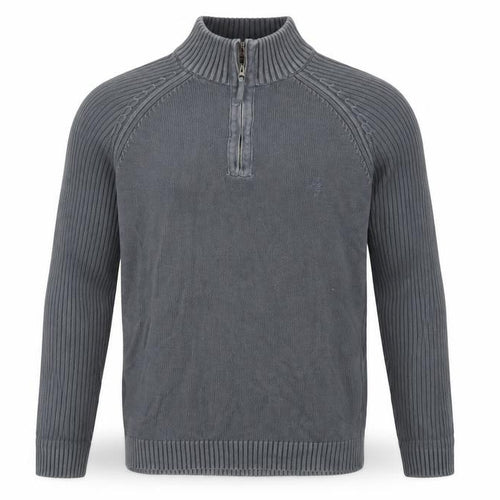 Maine Mens Grey  Knit Pullover Jumper Size M