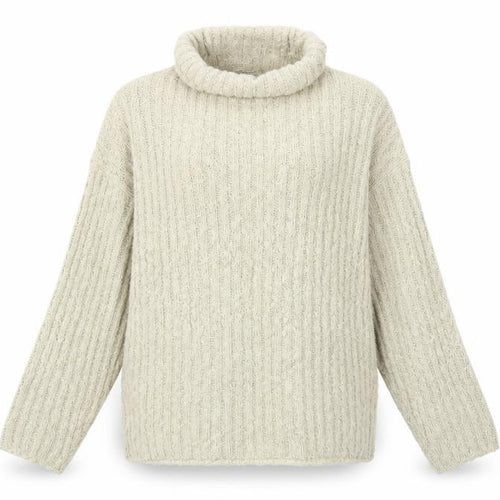 rohina Womens Beige  Knit Pullover Jumper Size S
