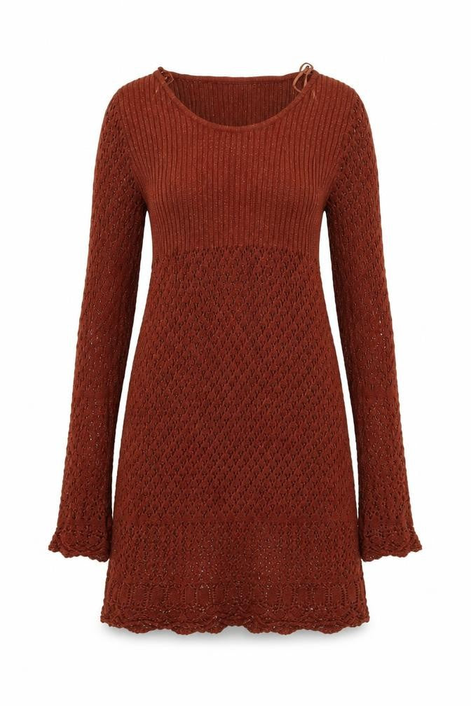 Marks and Spencer Womens Brown  Knit Pullover Jumper Size 12