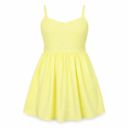 Divided Womens Yellow Floral  Tunic Tank Size 12
