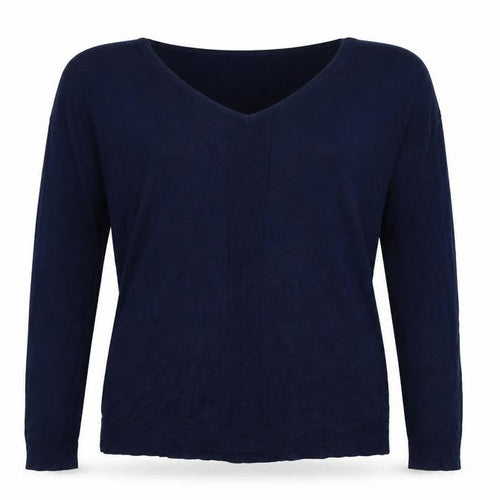 FGEORGE Womens Blue  Knit Pullover Jumper Size 14