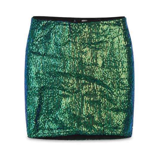 Front view of Divided women’s multicoloured a-line skirt, size S
