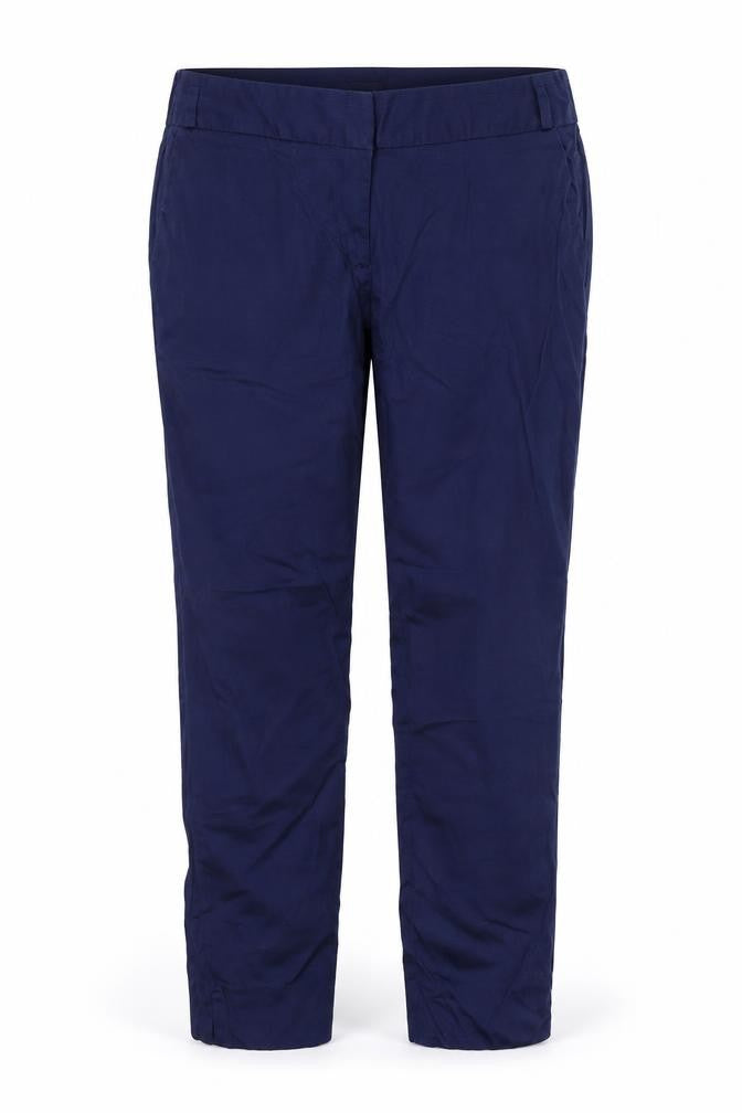 Warehouse Womens Blue  Rayon Trousers  Size 12 L26 in