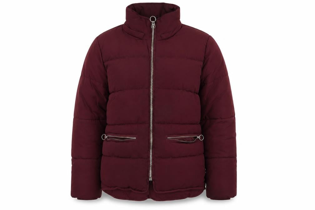 Topshop Womens Purple   Puffer Jacket Coat Size 8