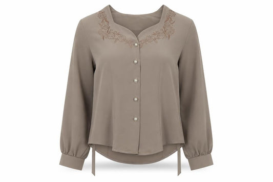Front view of Bella moda women’s beige jacket, size UK 12