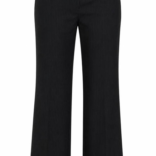 George  Womens Black Striped  Dress Pants Trousers Size 12 L31 in