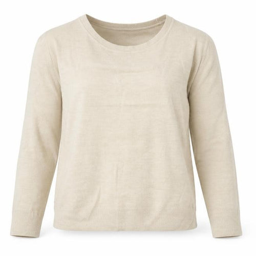 Marks and Spencer Womens Beige  Knit Pullover Jumper Size 14