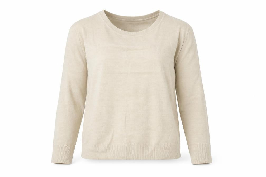 Marks and Spencer Womens Beige  Knit Pullover Jumper Size 14