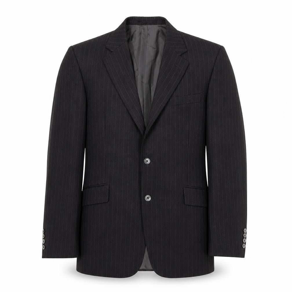 JAG Mens Grey Striped  Jacket Suit Jacket Size L