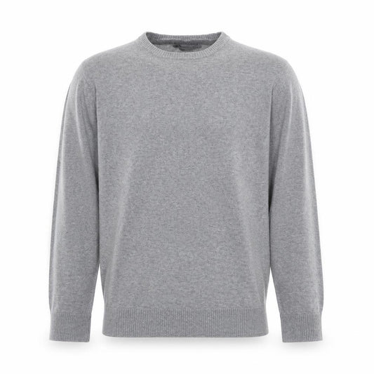 Front view of Cedarwood State men’s grey knit jumper, size M