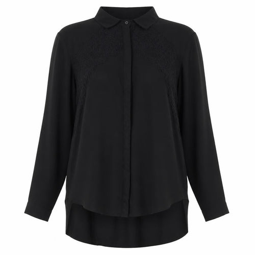 Marks and Spencer Womens Black Floral  Basic Blouse Size 12
