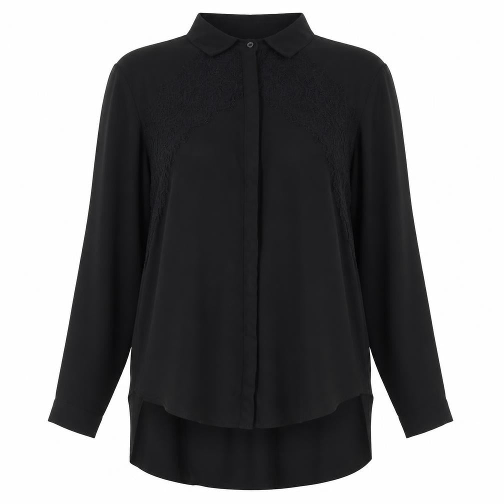 Marks and Spencer Womens Black Floral  Basic Blouse Size 12
